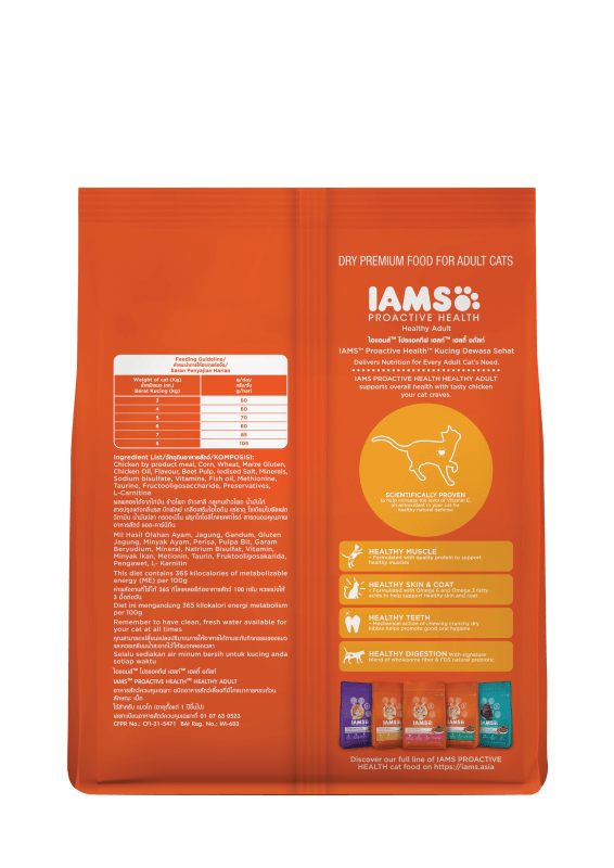 IAMS PROACTIVE HEALTH HEALTHY ADULT WITH CHICKEN 6x1kg - 2